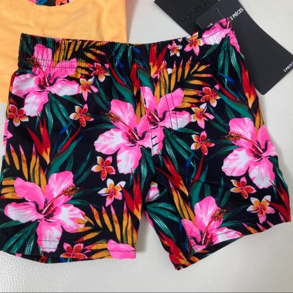 Hurley flower cute sleeveless shorts set - Picture 4 of 5